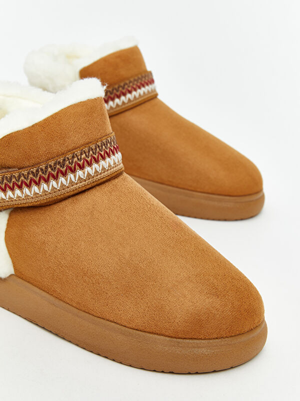 Lcw Steps Beyaz Lcw Steps Süet Görünümlü Kadın Ev Botu