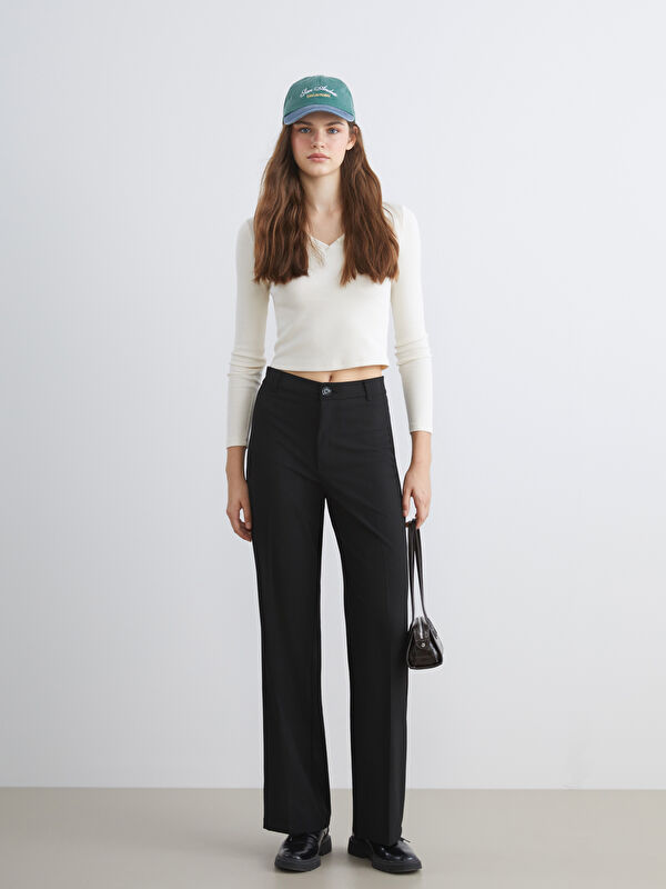 XSIDE Regular Fit Geniş Paça Kadın Pantolon