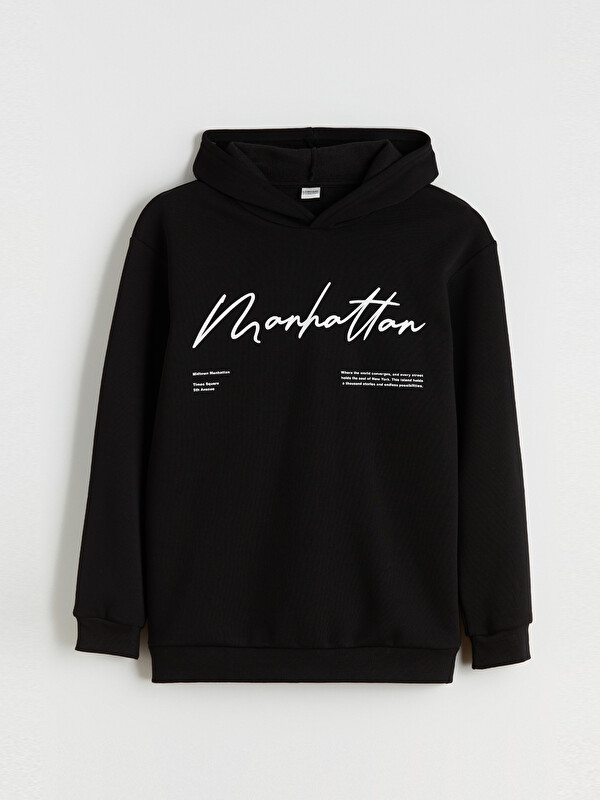 LCW Kids Kapüşonlu Erkek Çocuk Kalın Sweatshirt