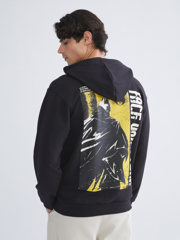 XSIDE Crew Neck Long Sleeve Batman Printed Men's Sweatshirt
