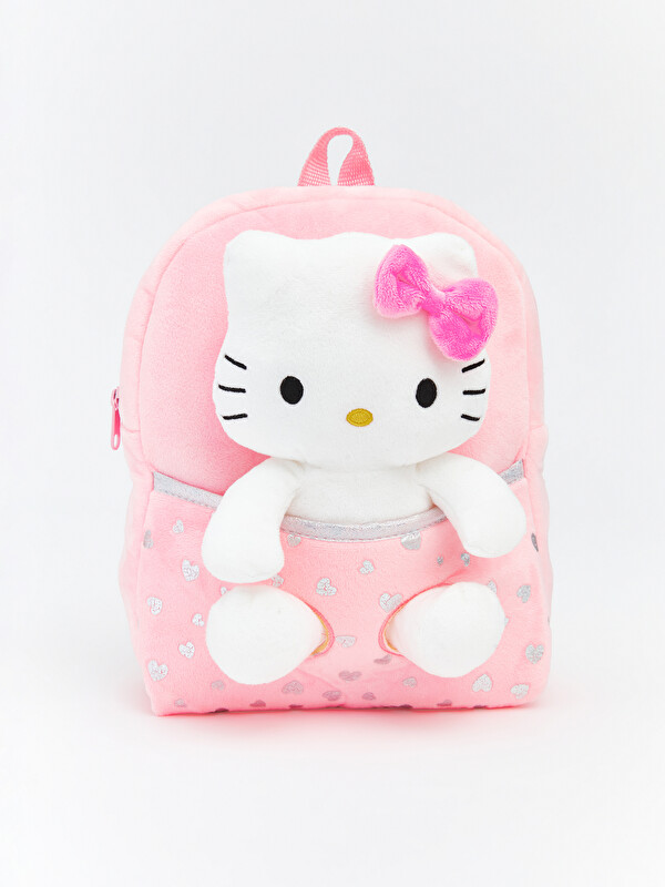 LCW ACCESSORIES Hello Kitty Figürlü Pelüş Kız Çocuk Sırt Çantası