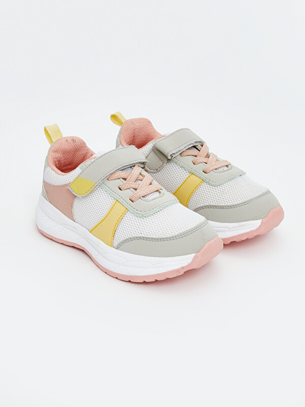 LCW STEPS Baby Girls' Sneakers with Laces & Hook-and-Loop