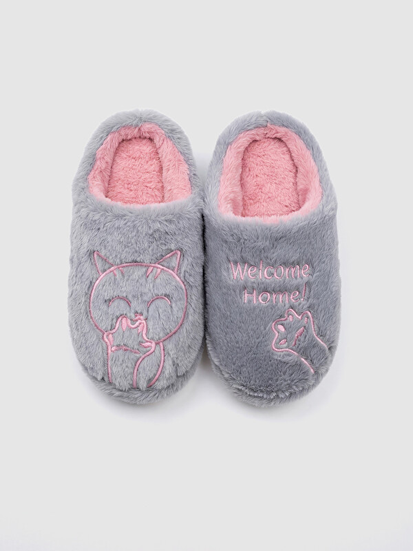 LCW STEPS Animal Embroidered Women's Home Slippers