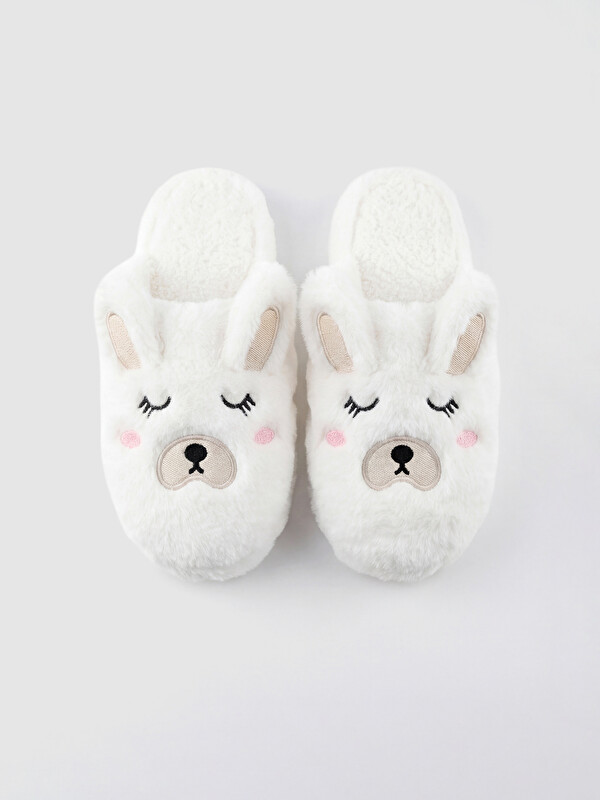LCW STEPS Animal Figured Plush Women's Home Slippers
