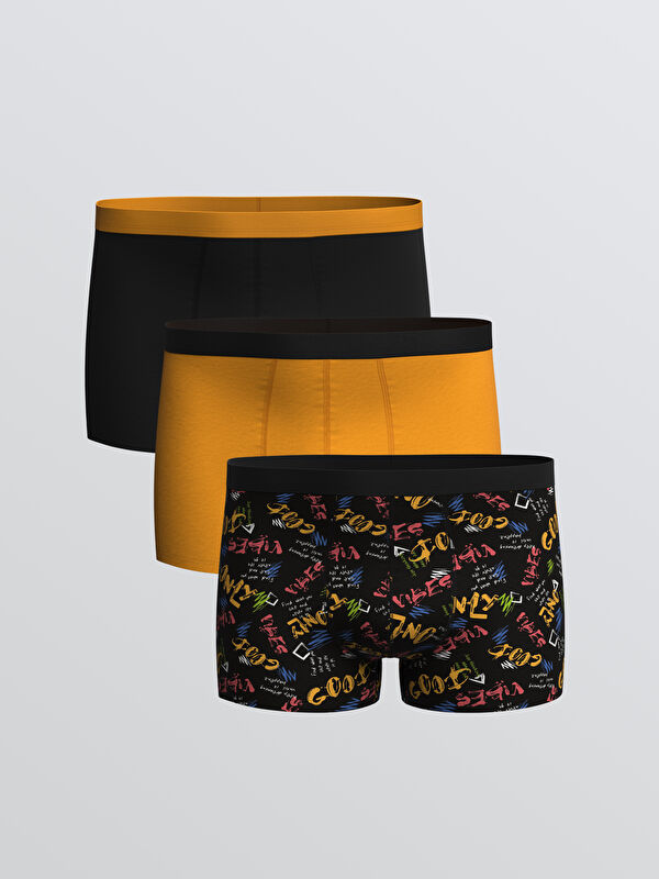 LC WAIKIKI Standart Kalıp Pamuklu Esnek Erkek Boxer 3'lü