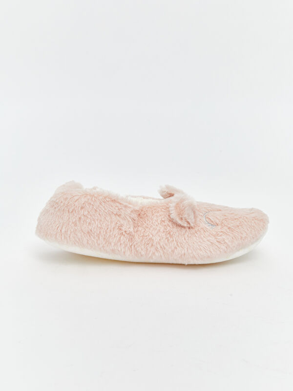 Pelüş Kız Çocuk Ev Ayakkabısı Panduf - Görsel 3