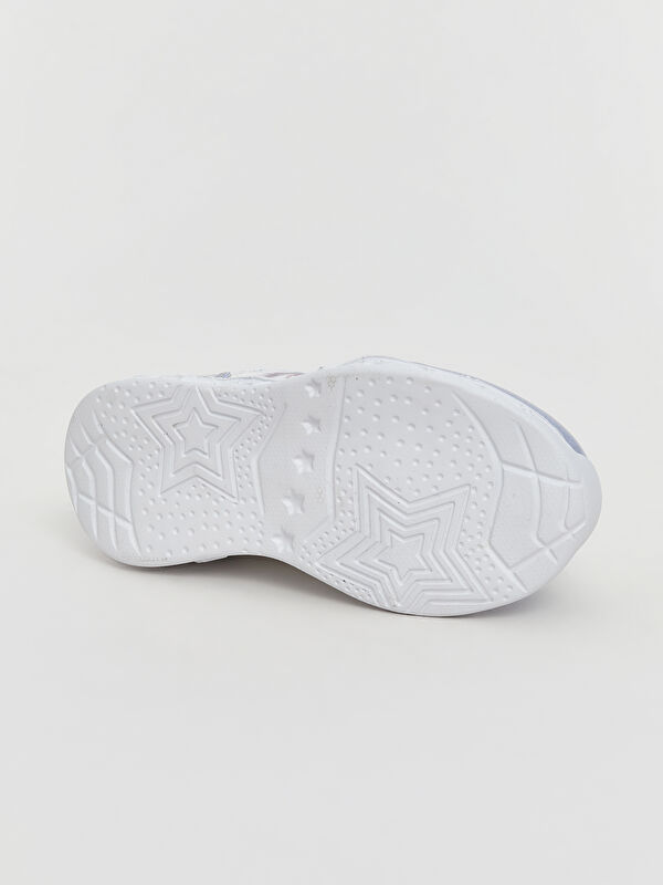 Frozen Baskılı Tabanı Işıklı Kız Çocuk Spor Ayakkabı - Görsel 6