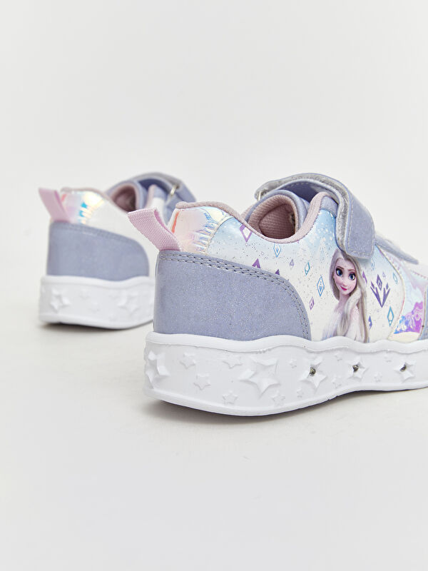 Frozen Baskılı Tabanı Işıklı Kız Çocuk Spor Ayakkabı - Görsel 7