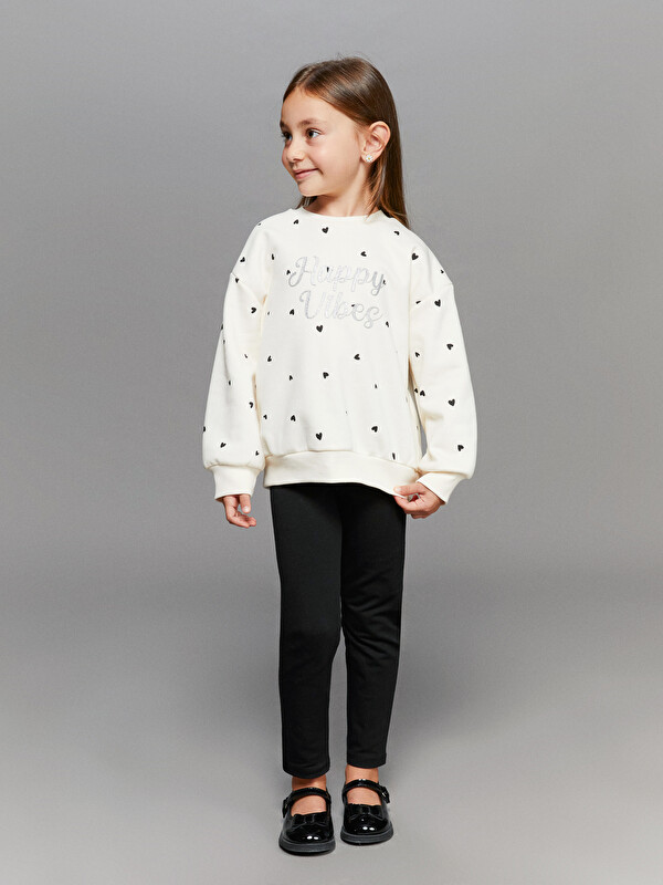 LCW Kids Beli Lastikli Kız Çocuk Uzun Tayt