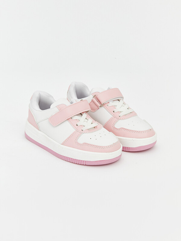 LCW STEPS Baby Girls' Sneakers with Laces & Hook-and-Loop