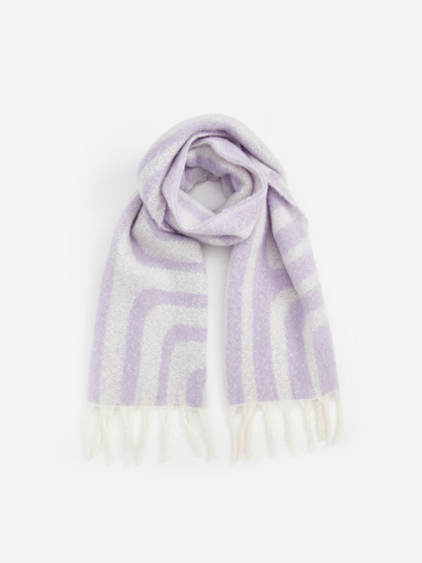 LCW ACCESSORIES Patterned Fringed Women's Scarf