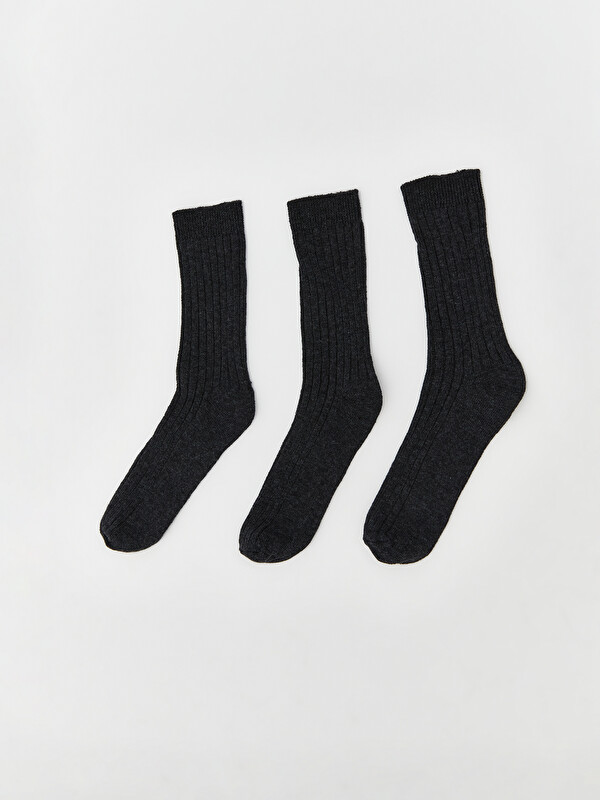LCW ECO Basic Erkek Çocuk Patik Çorap 3'lü