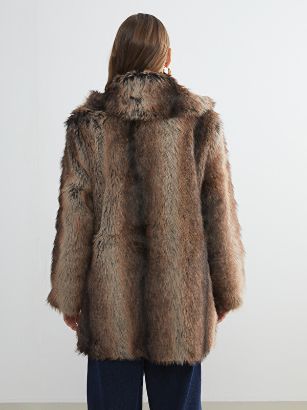 【希少完売品】 Sasquatchfabrix. HAORI COAT 22AW LCW Grace Jacket Neck Women's Fur Overcoat - W5IN98Z8-J0V - LC Waikiki