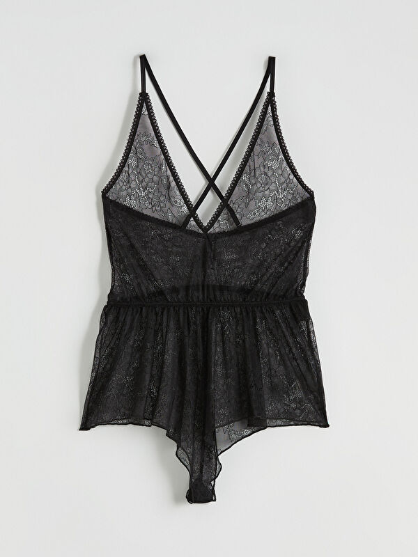 LCW DREAM V Yaka Dantelli Bodysuit