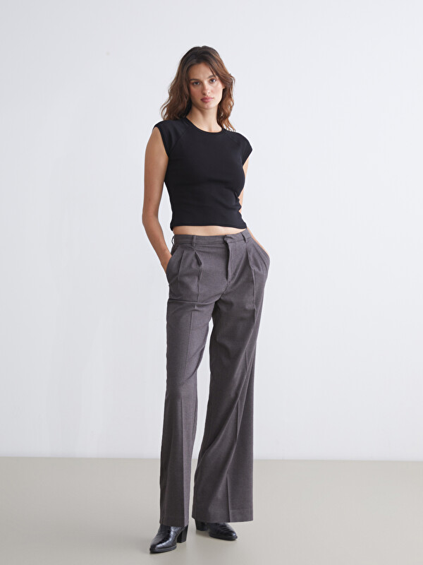 LCW Vision Loose Fit Wide Leg Women's Trousers