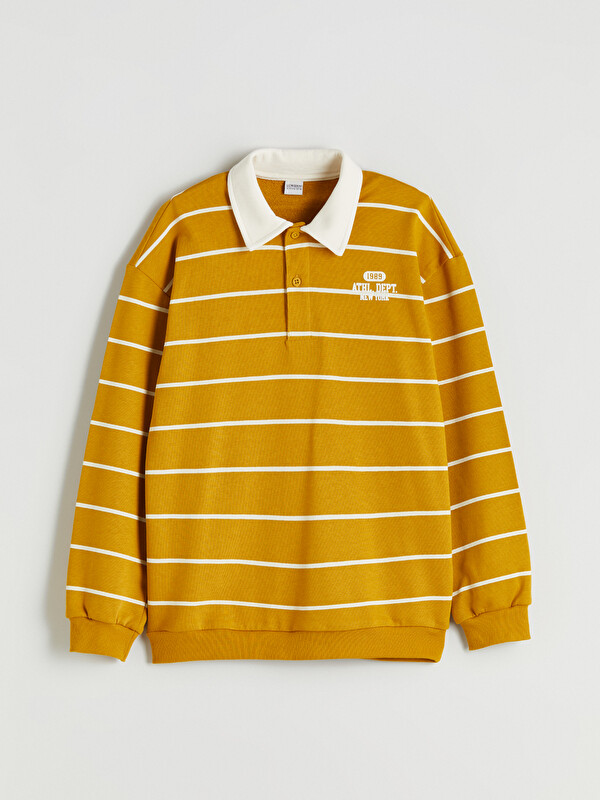 LCW Kids Polo Yaka Erkek Çocuk Sweatshirt