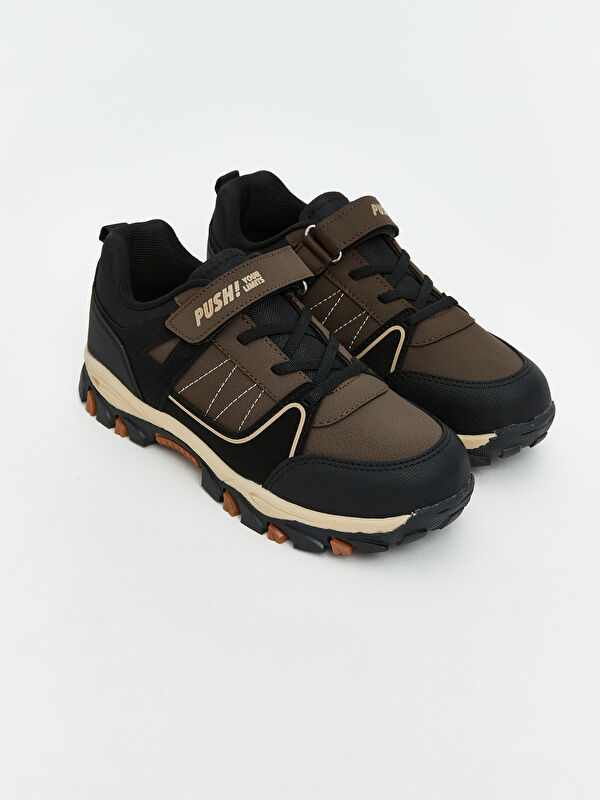 Bağcık ve Cırt Cırtlı Erkek Çocuk Trekking Ayakkabı - Görsel 2