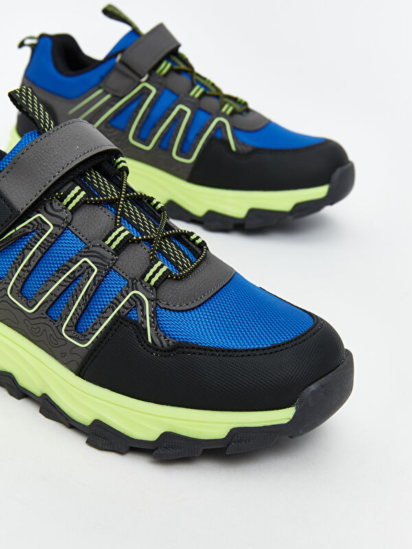 Bağcık ve Cırt Cırtlı Erkek Çocuk Trekking Ayakkabı - Görsel 4