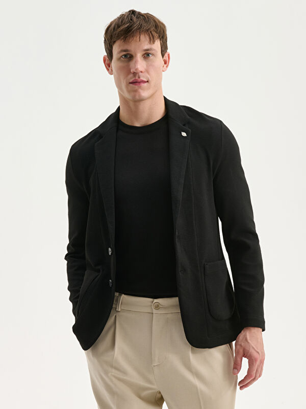 LCW Vision Dar Kalıp Erkek Blazer Ceket