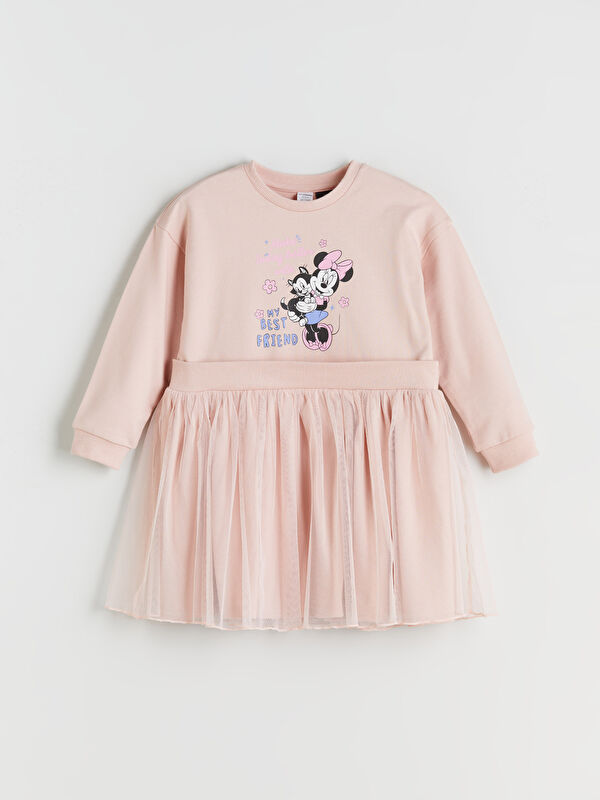 LCW Kids Қыздарға арналған minnie mouse лицензияланған балетке арналған белдемше көйлек
