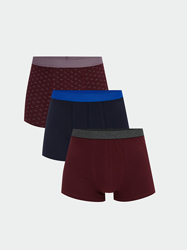 LC WAIKIKI Standart Kalıp Pamuklu Esnek Erkek Boxer 3'lü