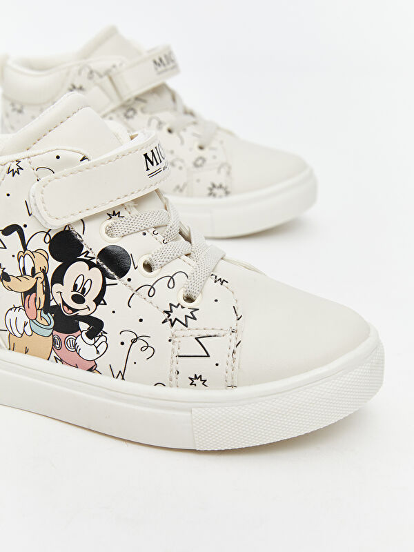 Mickey Mouse Baskılı Erkek Bebek Spor Ayakkabı - Görsel 4