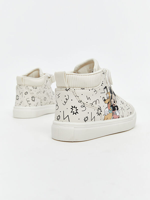 Mickey Mouse Baskılı Erkek Bebek Spor Ayakkabı - Görsel 6