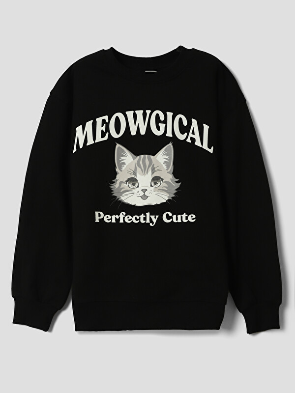 LCW Kids Crew Neck Girls' Sweatshirt