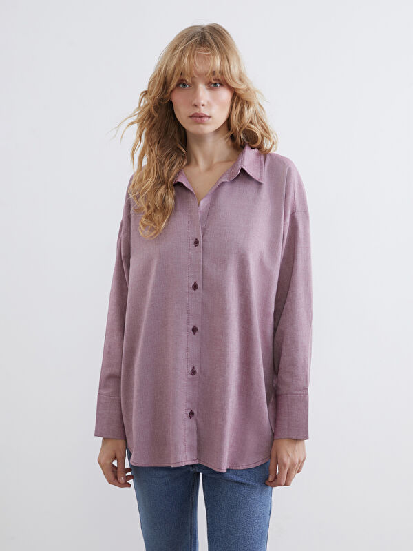 LCW Vision Oversize Oxford Kadın Gömlek