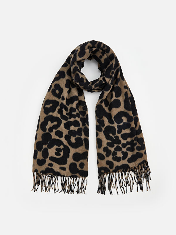 LCW ACCESSORIES Leopard Print Women's Scarf