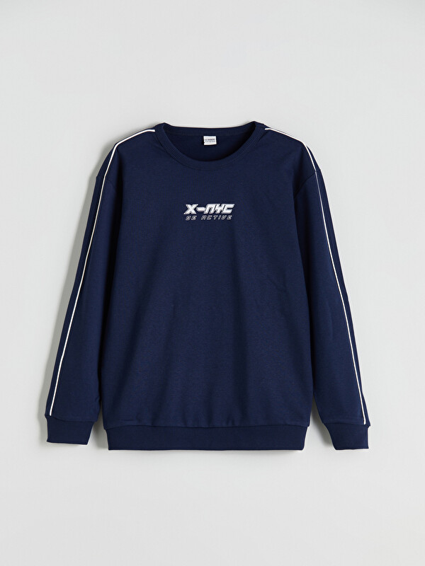 LCW Kids Bisiklet Yaka Erkek Çocuk Sweatshirt