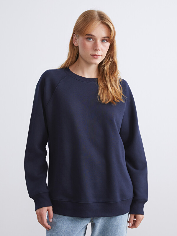 LCW ECO Bisiklet Yaka Kadın Sweatshirt