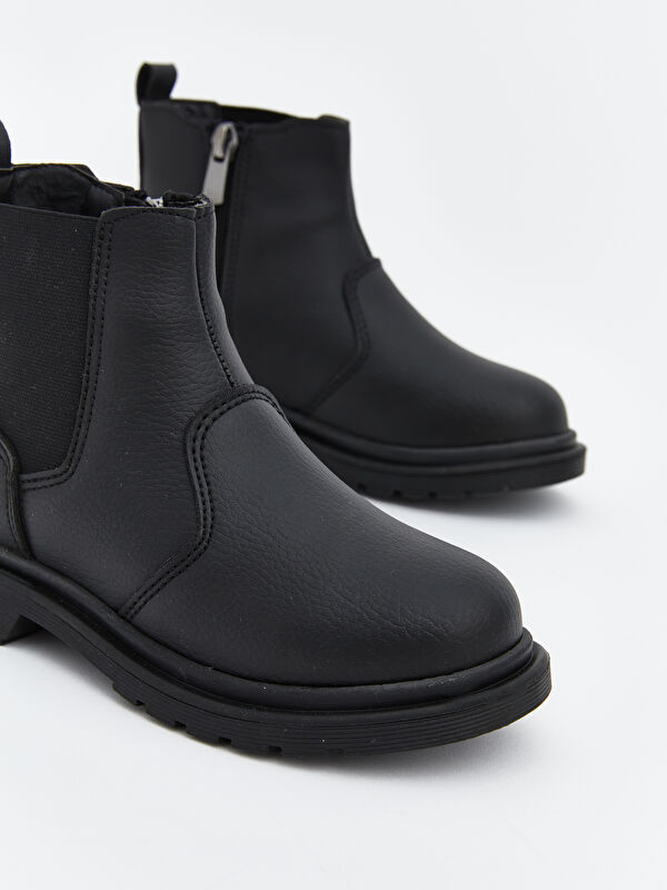 Deri Görünümlü Erkek Çocuk Bot - Görsel 4