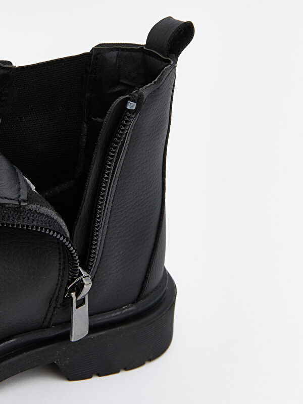 Deri Görünümlü Erkek Çocuk Bot - Görsel 8