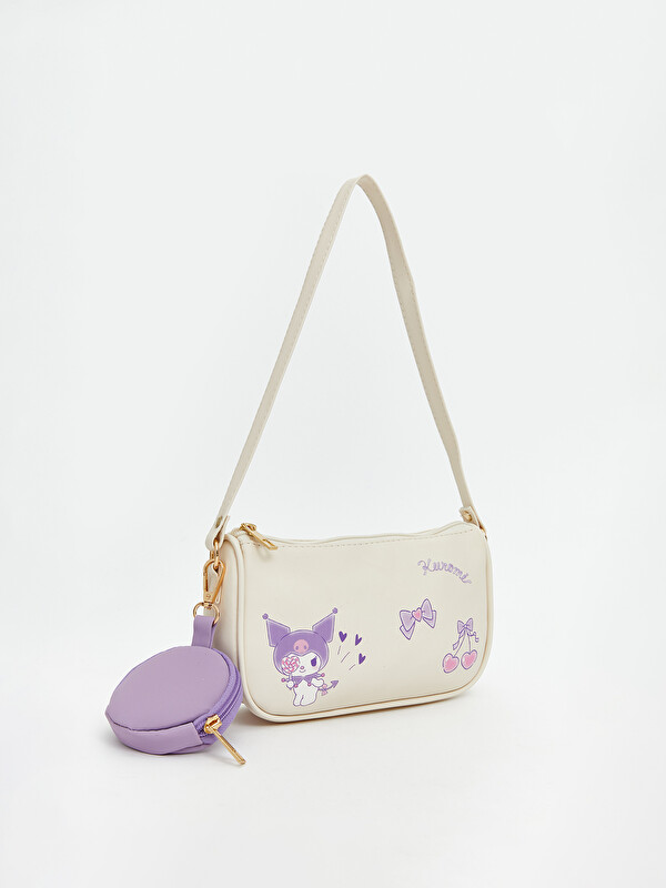 LCW ACCESSORIES Kuromi Baskılı Kız Çocuk Omuz Çantası ve Cüzdan