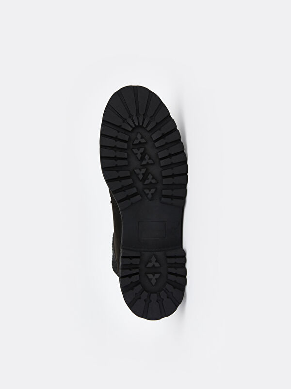 Süet Görünümlü Bağcıklı Kadın Bot - Görsel 5