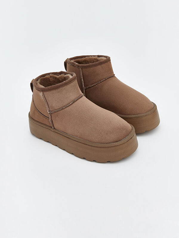 Lcw Steps Kahverengi Lcw Steps Süet Görünümlü Kadın Bot