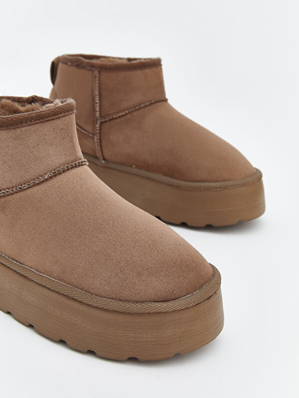 Lcw Steps Kahverengi Lcw Steps Süet Görünümlü Kadın Bot