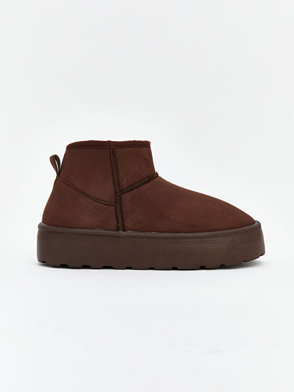 Lcw Steps Kahverengi Lcw Steps Süet Görünümlü Kadın Bot