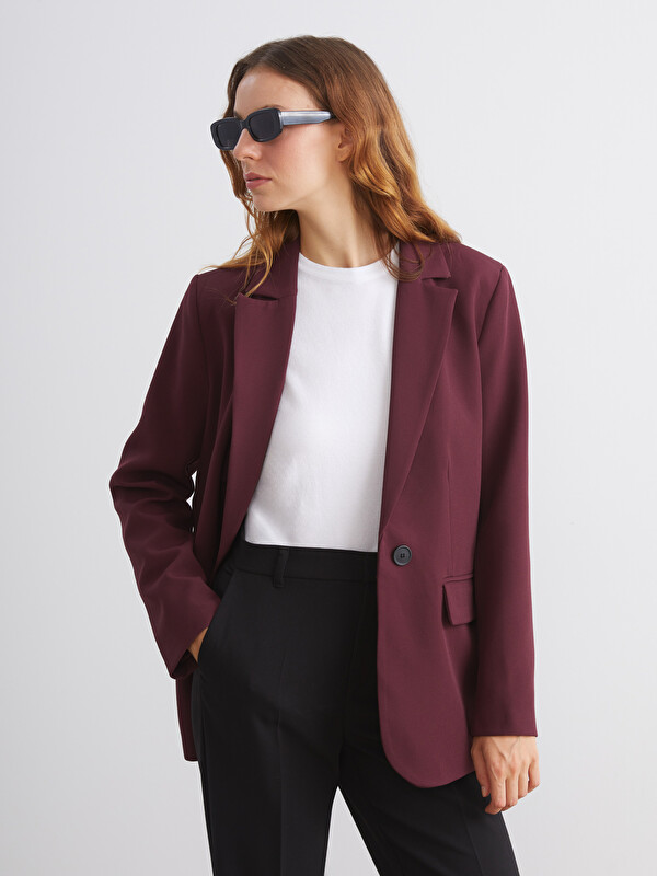 LCW Vision Krep Kadın Blazer Ceket