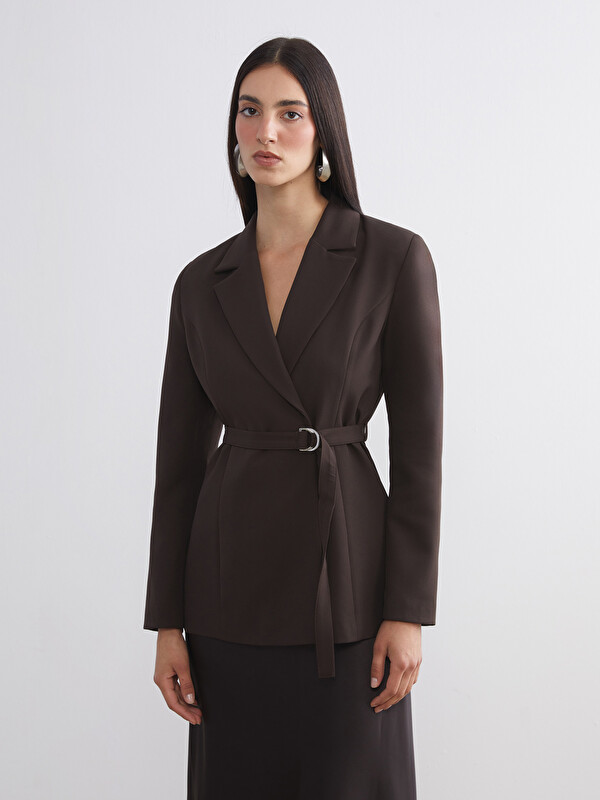 LCW Vision Beli Kemerli Kadın Blazer Ceket