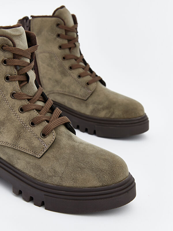 Süet Görünümlü Kadın Bot - Görsel 4