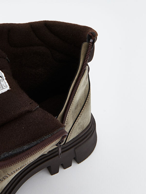 Süet Görünümlü Kadın Bot - Görsel 8