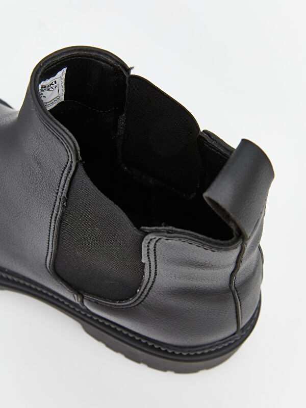 Lcw Steps Siyah Lcw Steps Deri Görünümlü Kadın Bot