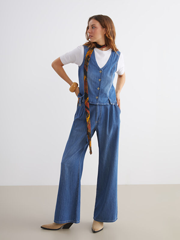 LCW Vision Wideleg Kadın Jean Pantolon