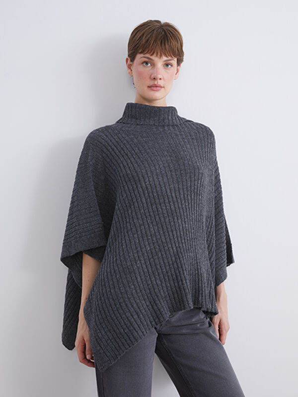 LCW Vision Funnel Neck Oversize Women's Knitwear Sweater