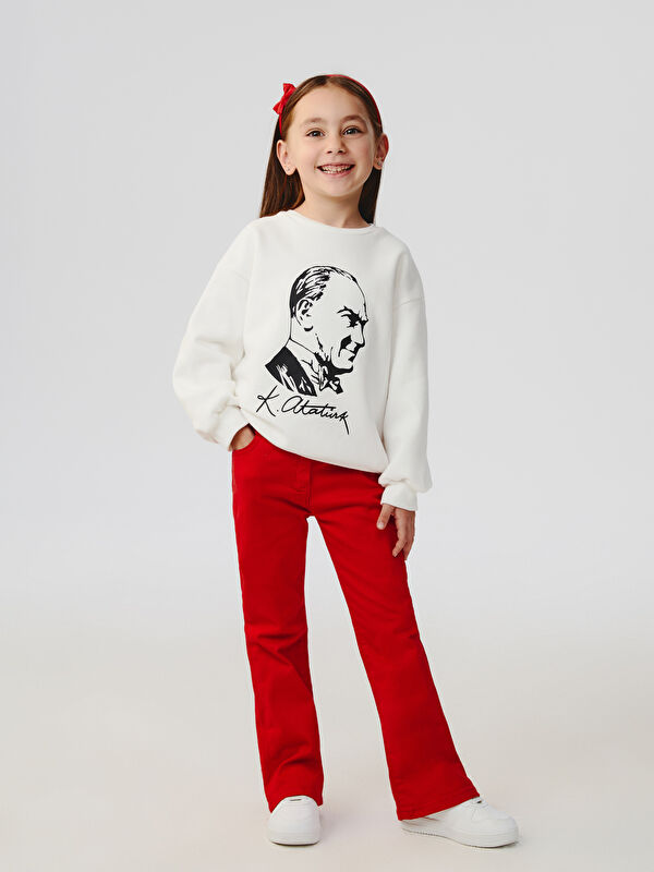 LCW Kids Slim Fit Basic Kız Çocuk Pantolon