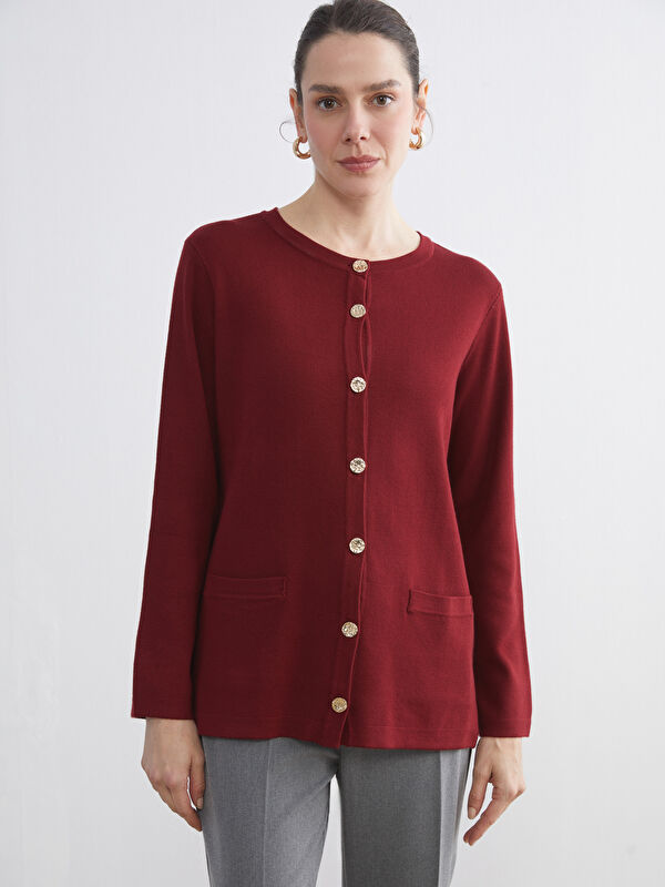 LCW Grace Rundhalsausschnitt Damen Strickjacke