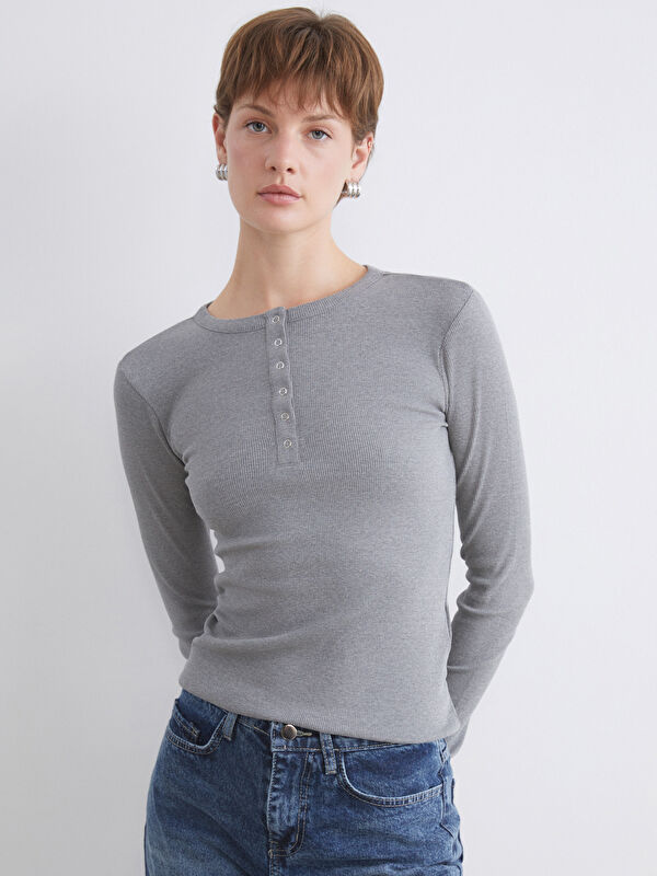 LCW EVERYDAY Body für Damen mit Rundhalsausschnitt