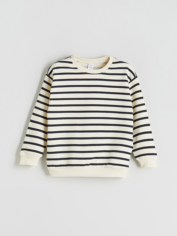 LCW Kids Bisiklet Yaka Erkek Çocuk Sweatshirt